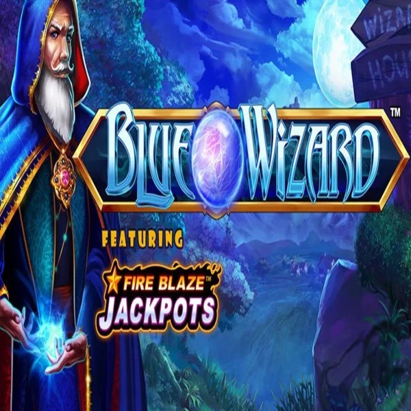 Slots logo of Blue Wizard Fire Blaze Jackpots from Rarestone Gaming at Sankra Casino